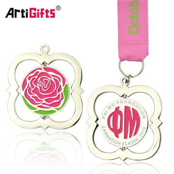 Evento original Cute Spinner Flower Caridade Ballet Dance Gift Medal